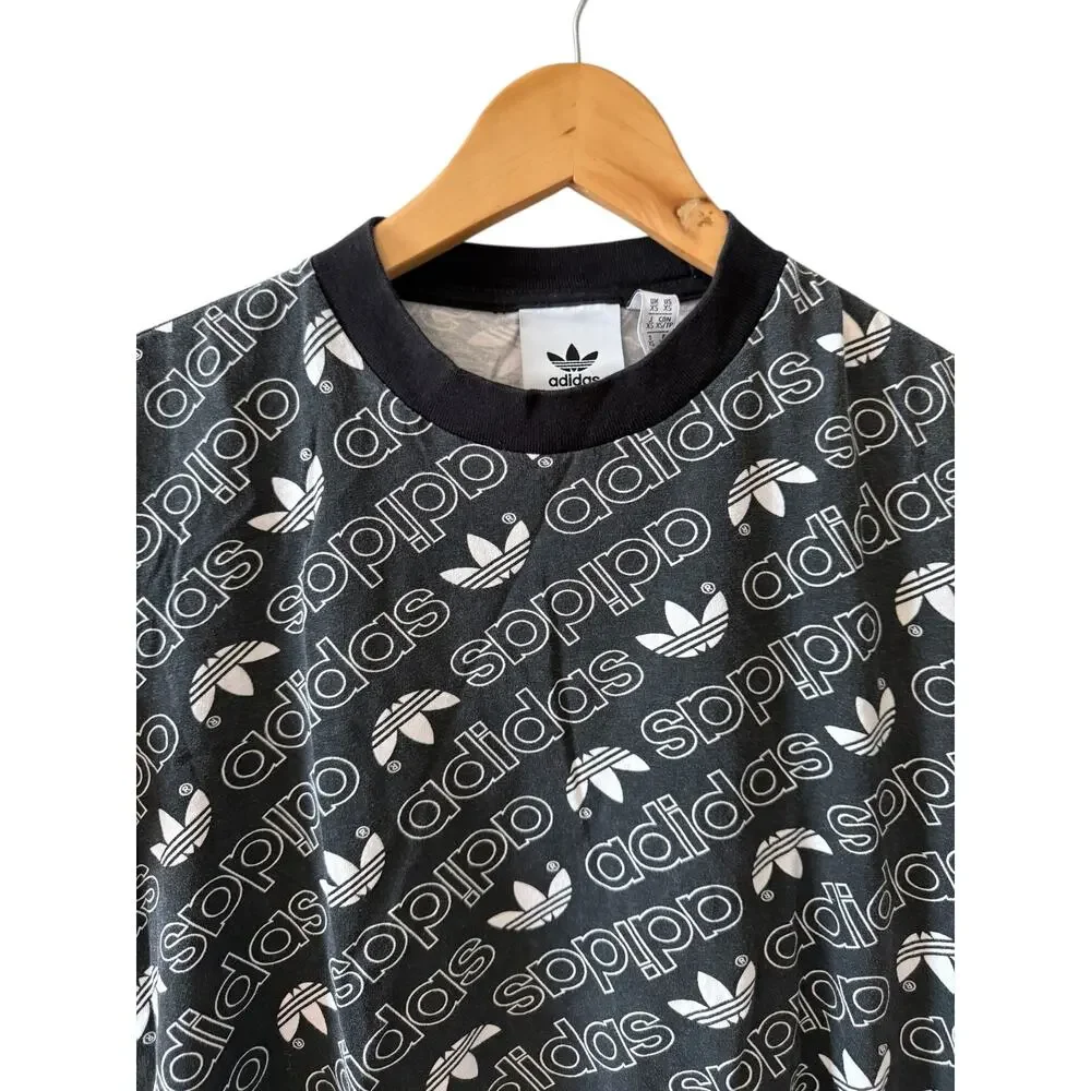 Adidas Originals All Over Print T Shirt Black XS